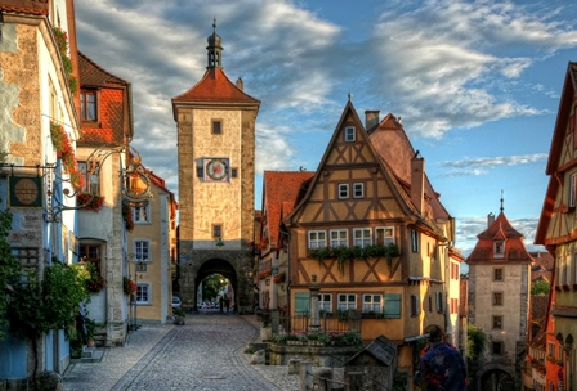 Plönlein zona emblemática de Rothenburg