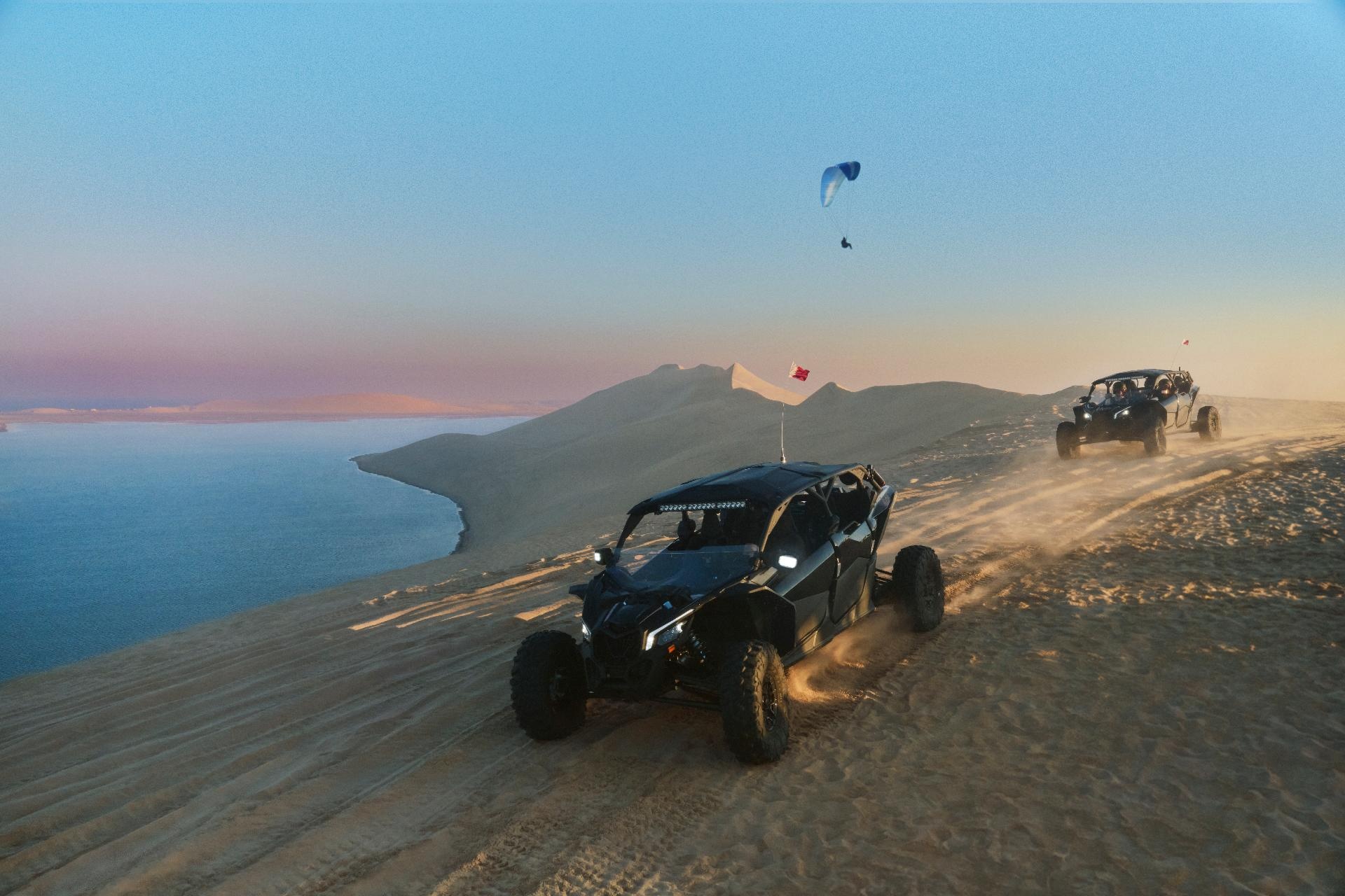 Actividad con buggys en el desierto de Qatar