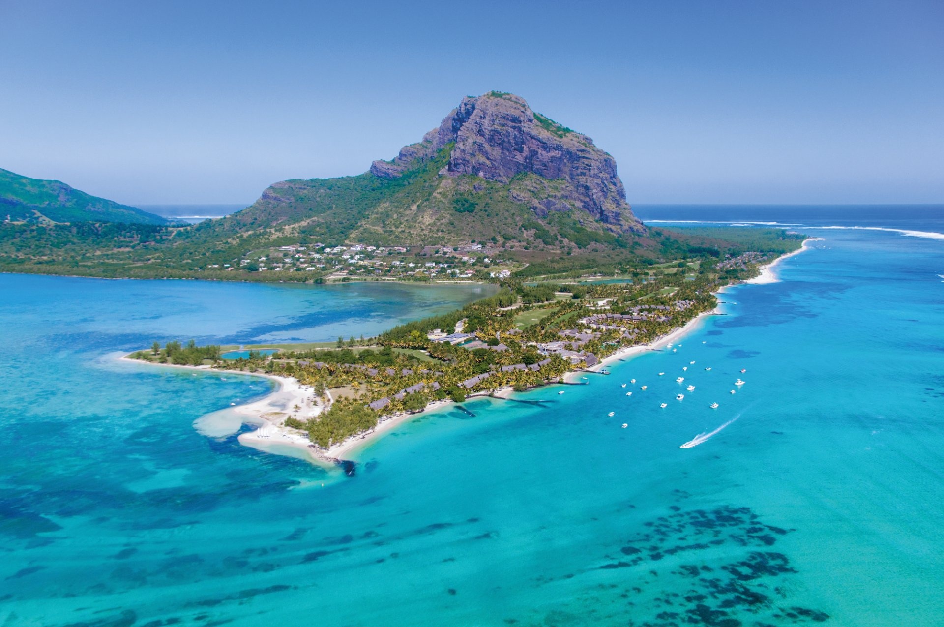 Panoramica de Le Morne en Isla Mauricio