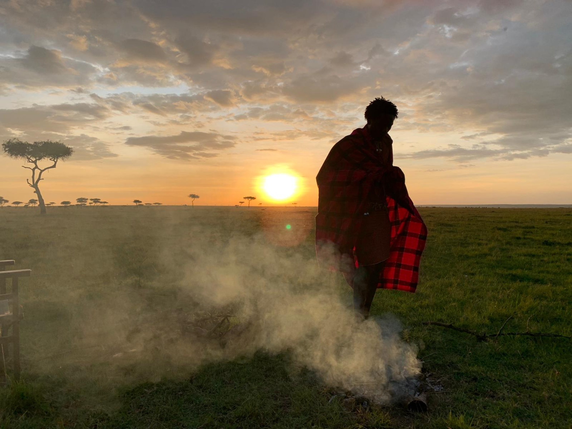 Puesta de sol en Masai Mara