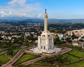 vista aérea del monumento héroes santiago de los caballeros república dominicana