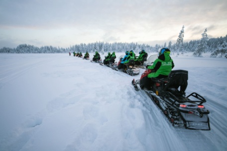 Family Snowmobile Safari