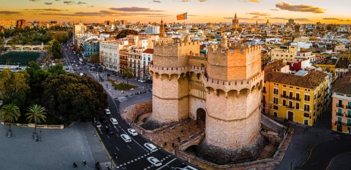 Vista-aerea-del-casco-antiguo-de-Valencia