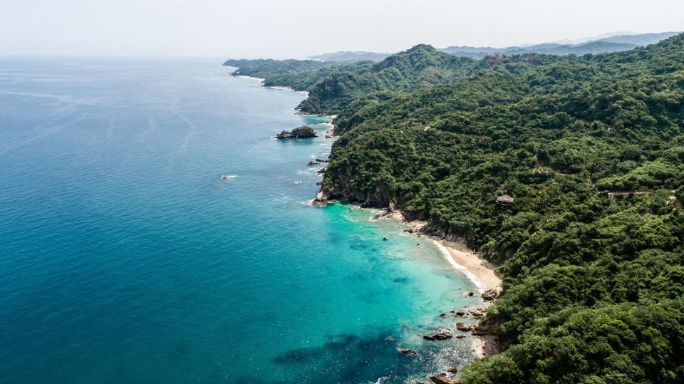 vista aérea de la costa en riviera nayarit