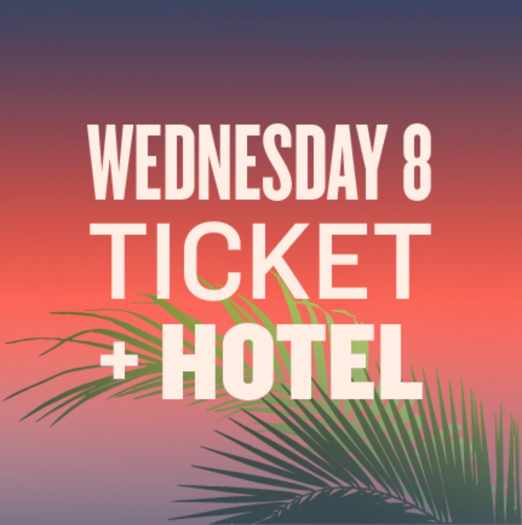 Mad Cool Festival - ​Madrid​ - ​Wednesday, 8 July 2026​​. Hotel + Ticket