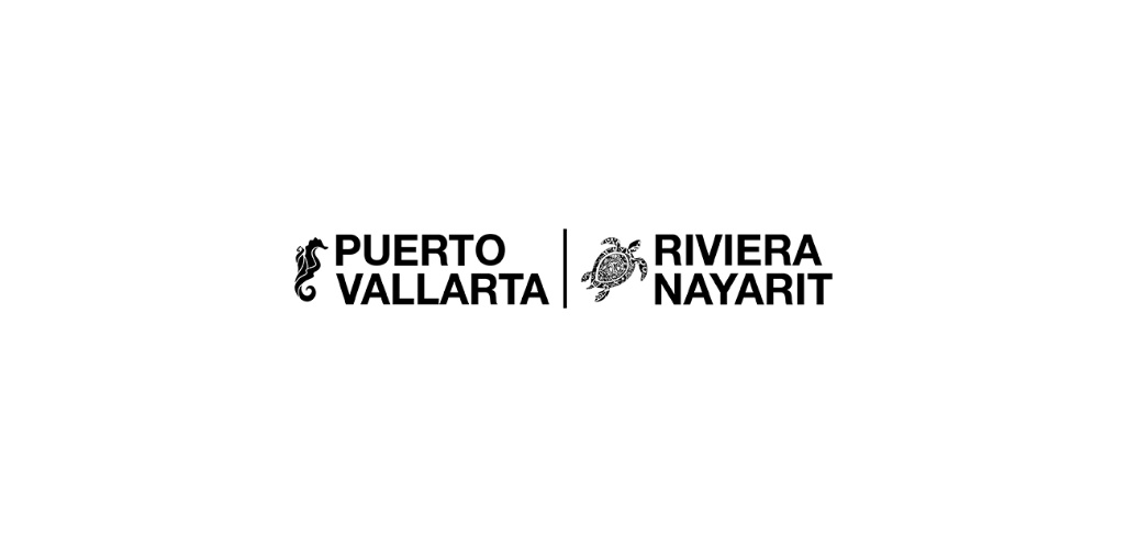 logo negro puerto vallarta riviera nayarit