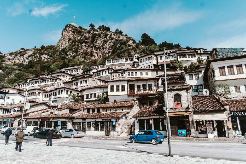 Albania pueblo ciudad casas