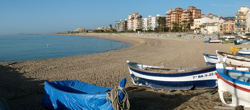 playa mar maresme cataluña españa mataro