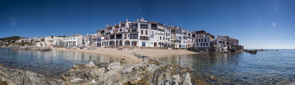 pueblo calella costa de maresme cataluña españa mar playa