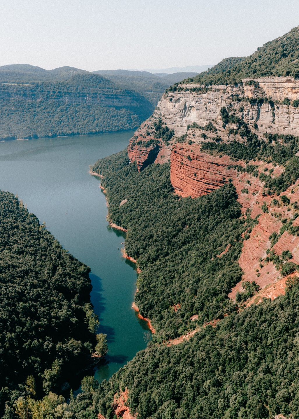 naturaleza montañas rio españa cataluña