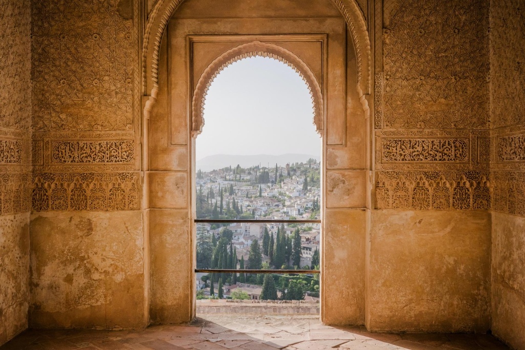 vistas de Granada desde una estancia en la Alhambra