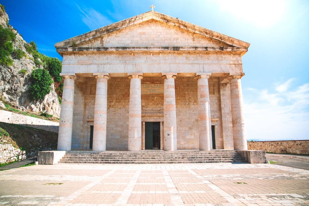 corfu grecia templo iglesia