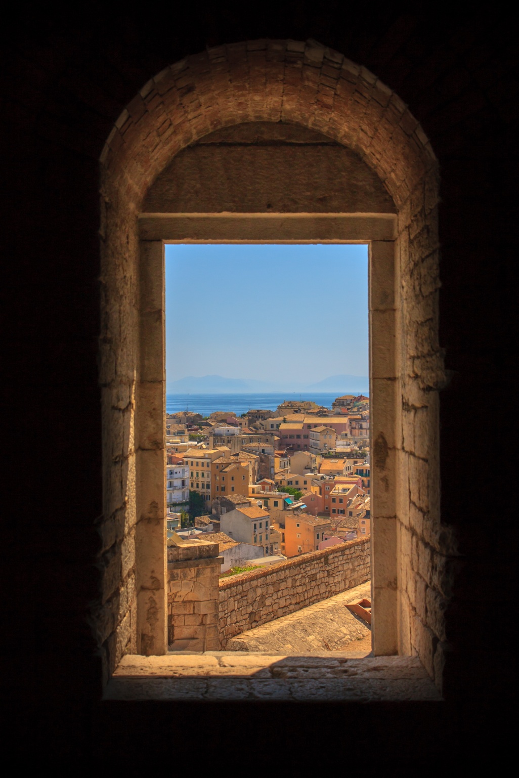 corfu grecia ciudad pueblo