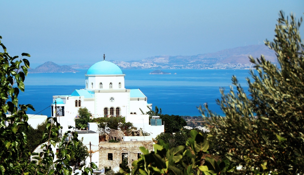 kos grecia playa iglesia