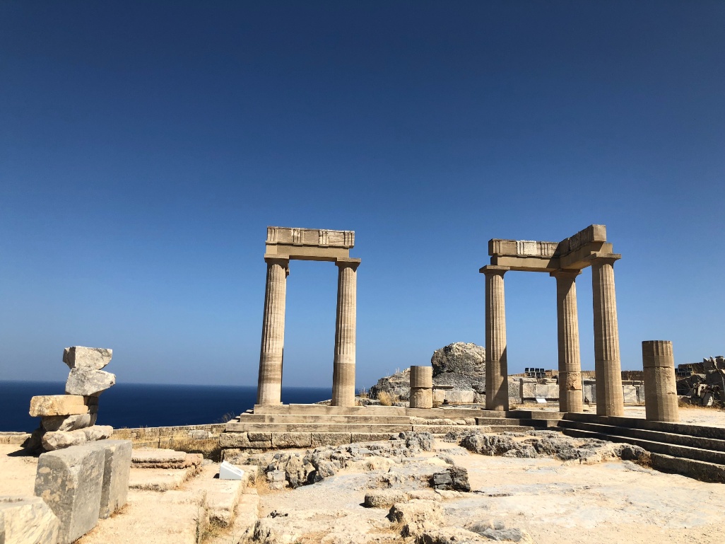 rodas grecia templo ruinas