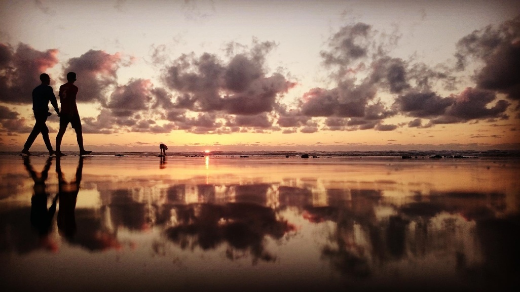 Sunset-at-Ain-El-Diab-beach-in-Casablanca-Morocco