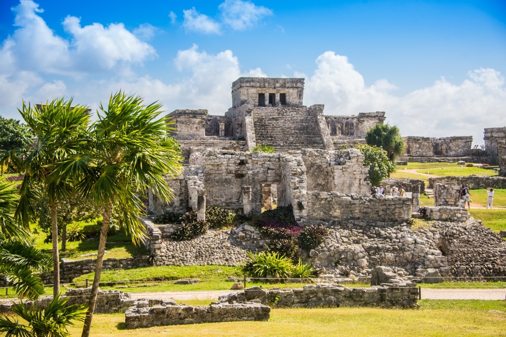 Restos arqueológicos en Tulum México