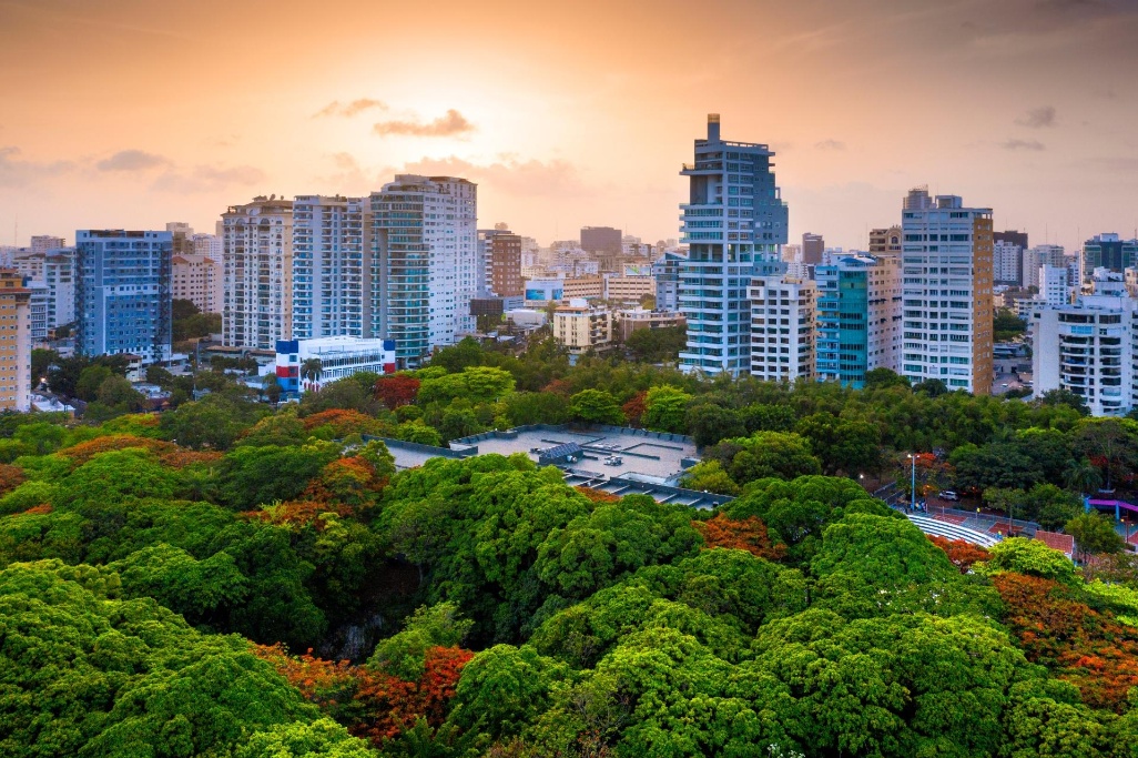panorámica de la ciudad de Santo Domingo República Dominicana