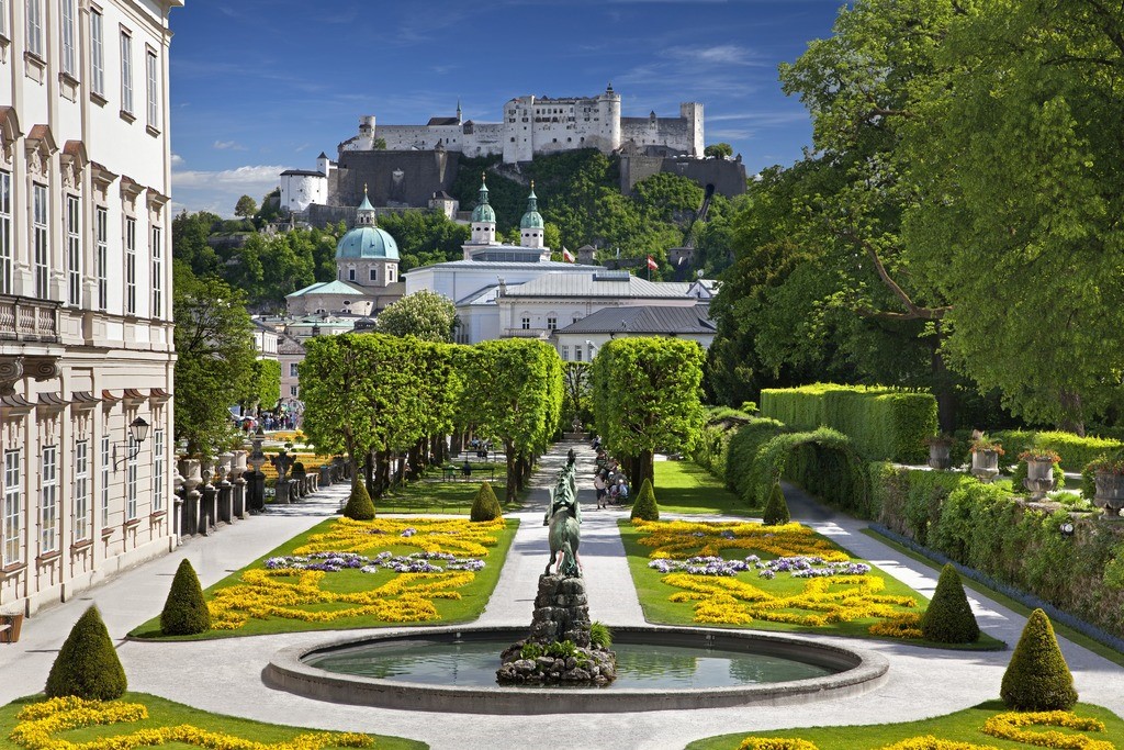 Palacio Kaiservilla en la ciudad de Bad Ischl