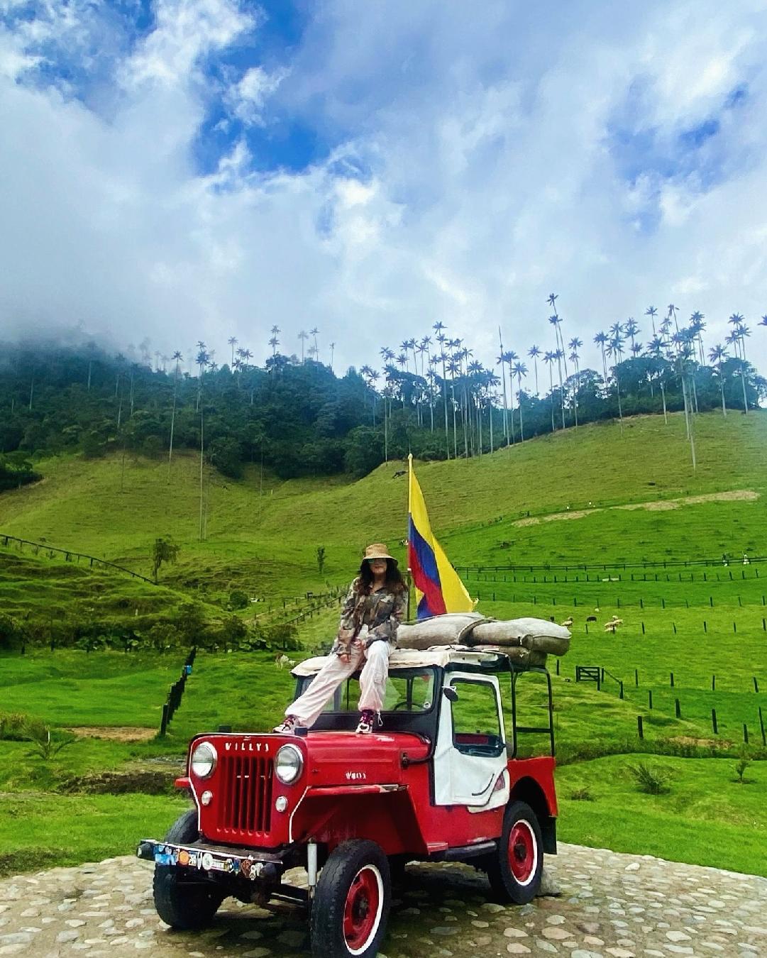 Coche de un tour en el eje cafetero