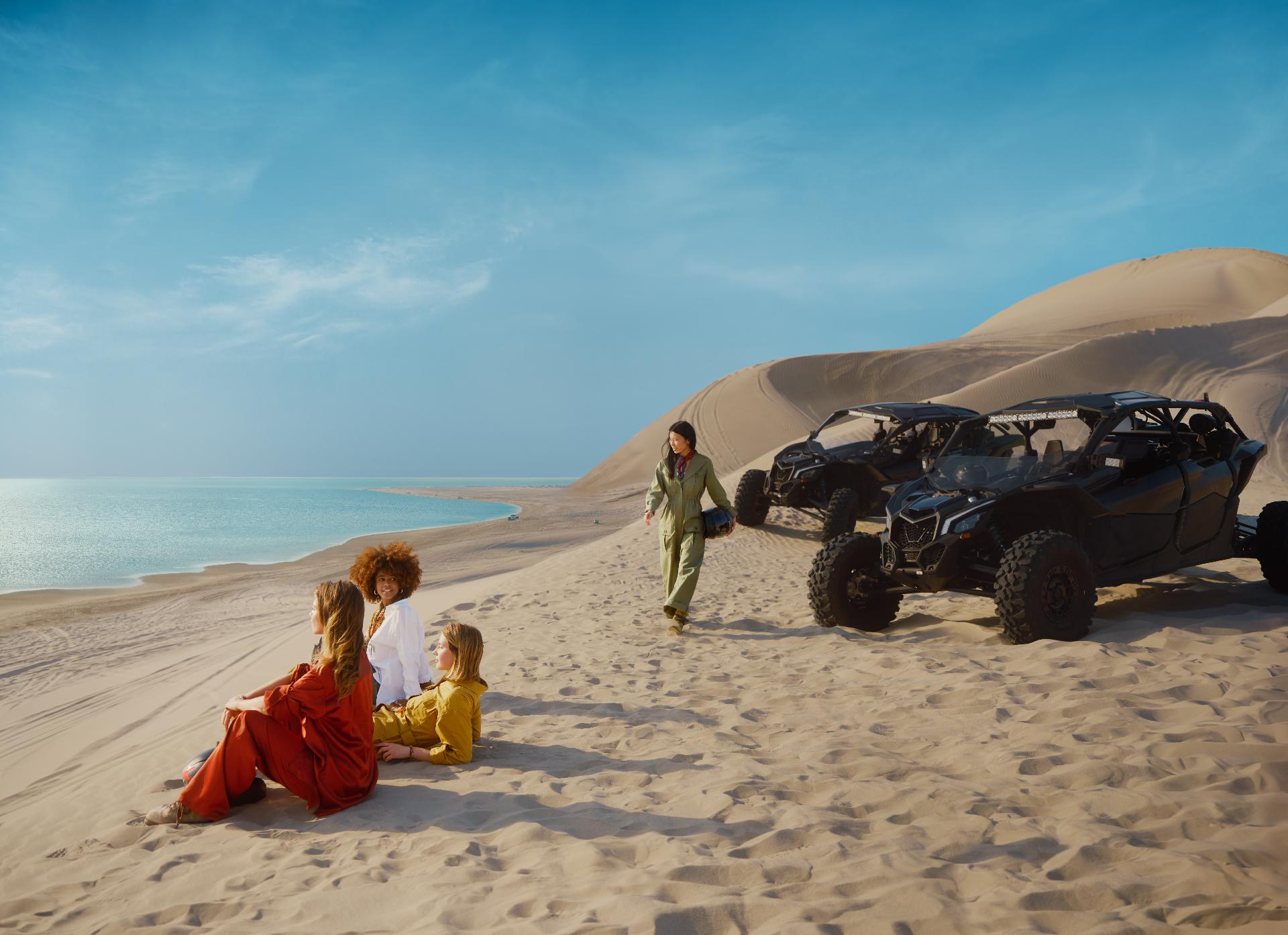 ACtividad con buggys en el desierto de Qatar