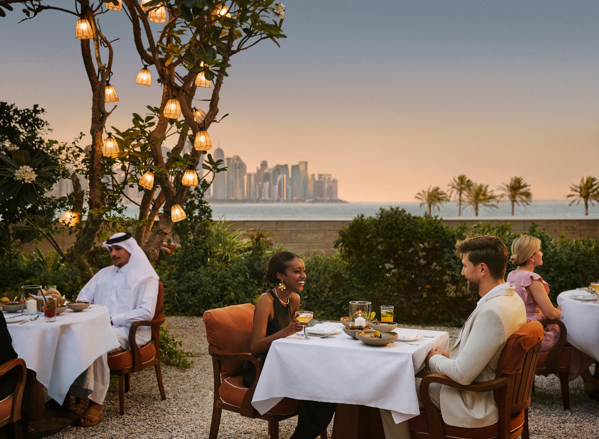 Cena de lujo en Qatar