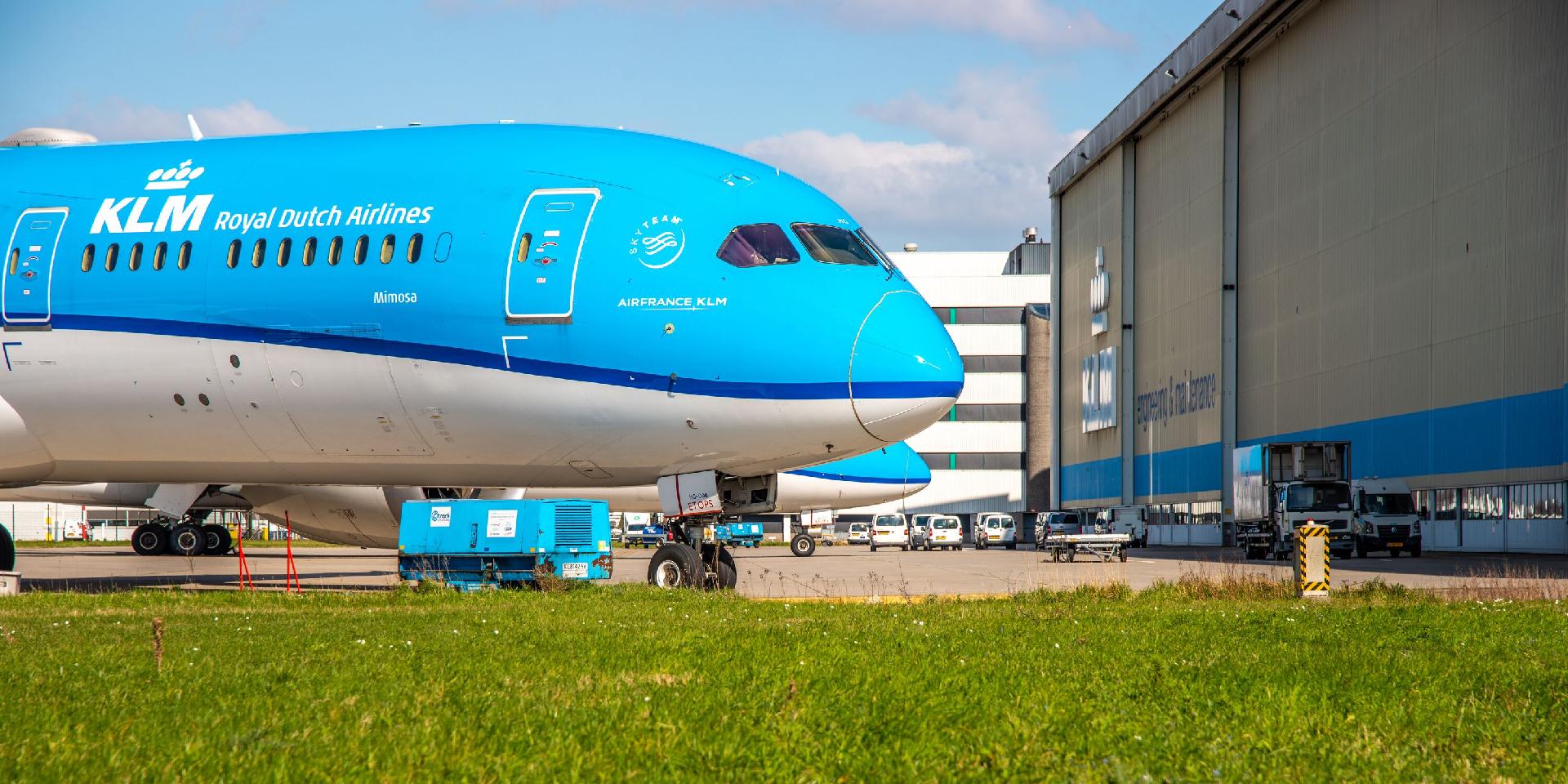 avión KLM biocombustible SAF