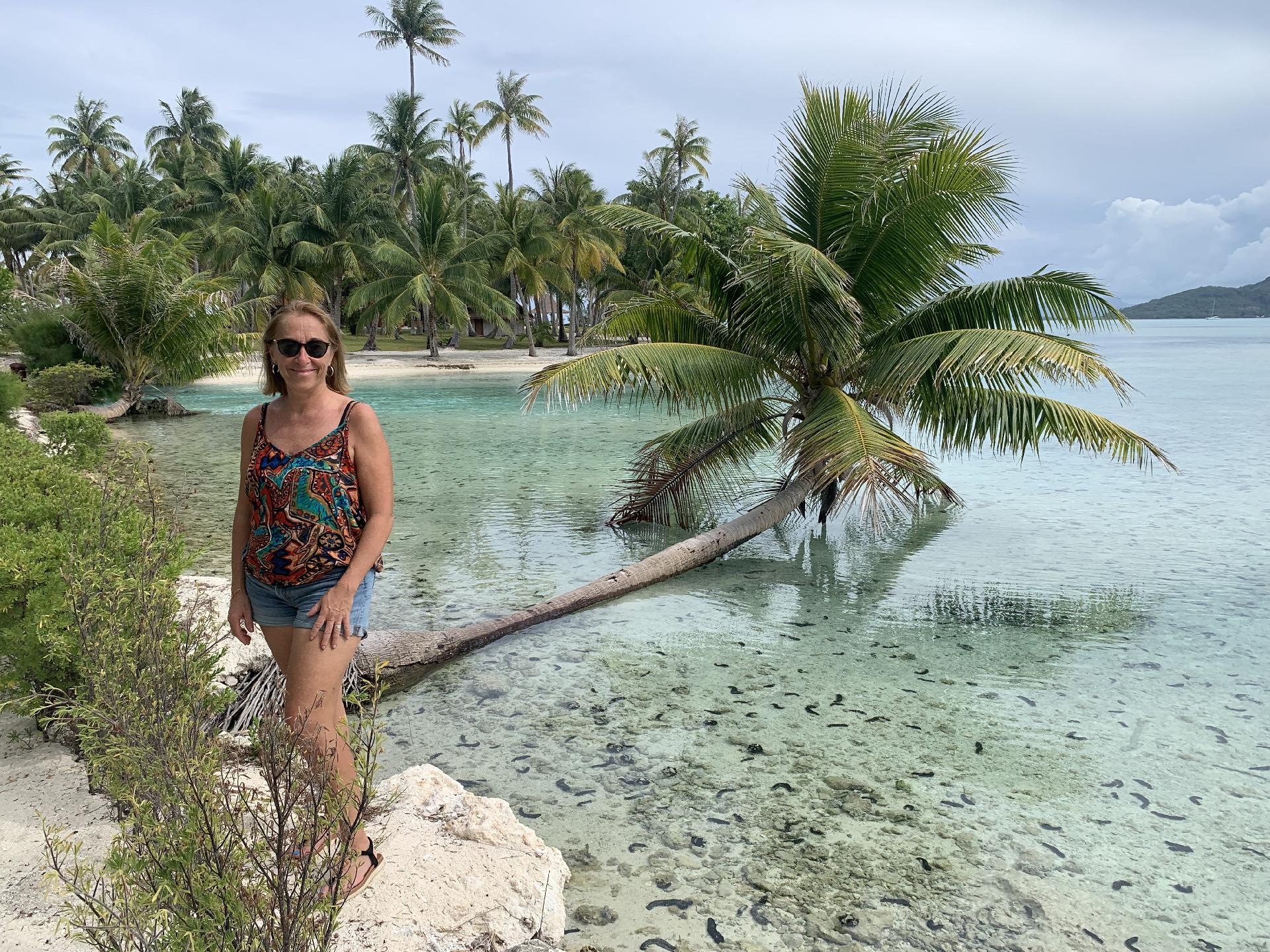 Paisaje playa Tahití