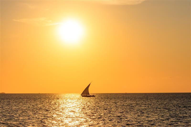 Atardecer en la costa de Omán