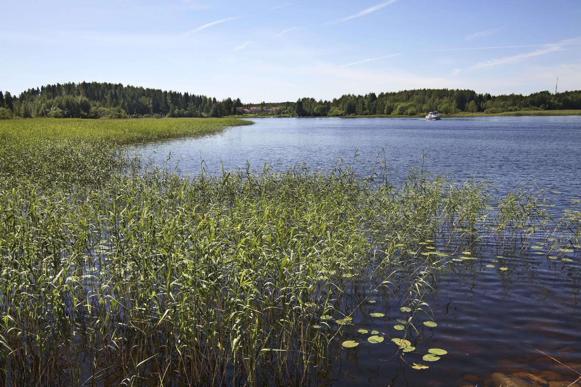 Lago Jyvasjarvi en Jyvaskyla, Finlandia