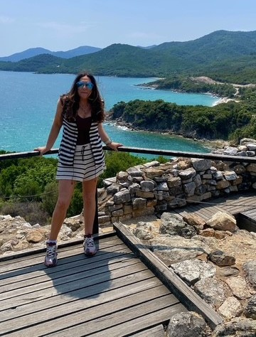 Vistas de la costa griega