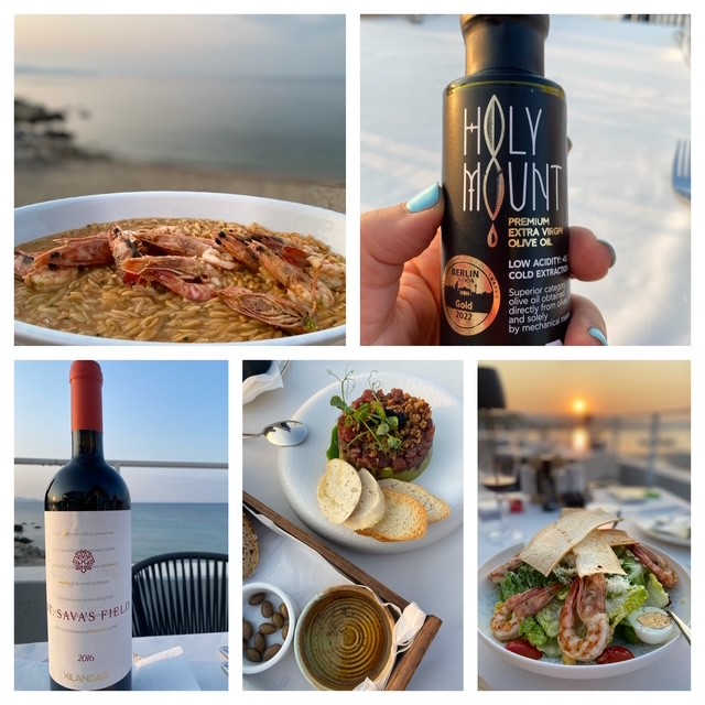 Inolvidable cena tradicional griega en la playa
