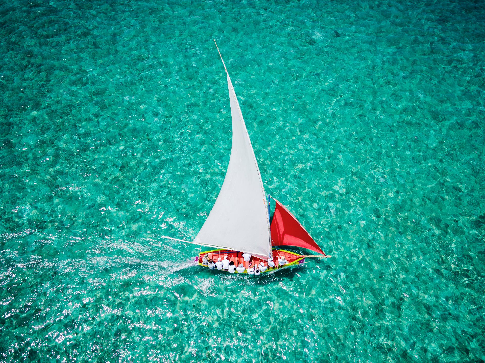 Barco a vela en Isla Mauricio