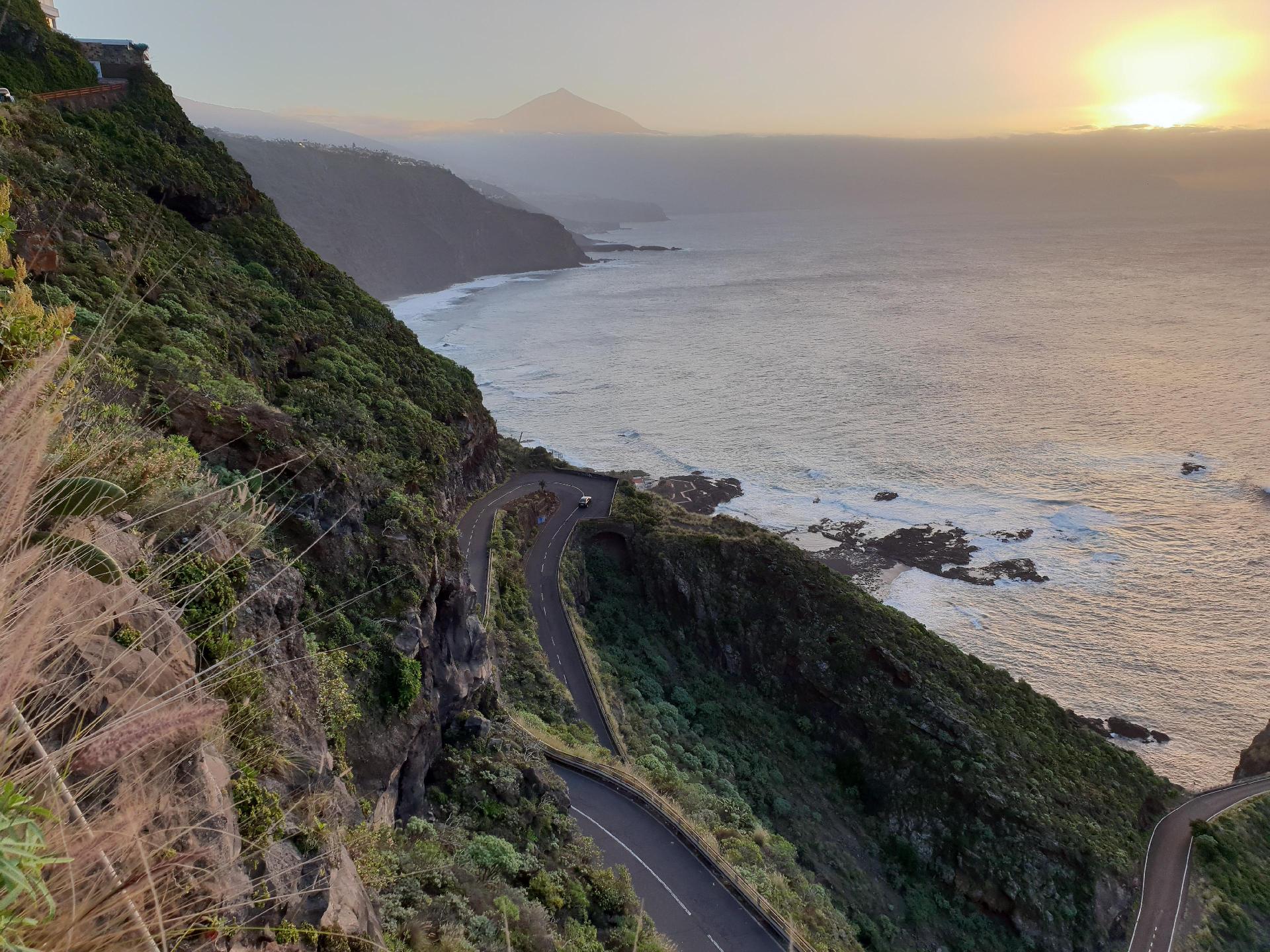 Puesta de sol desde Mesa del Mar en Tenerife