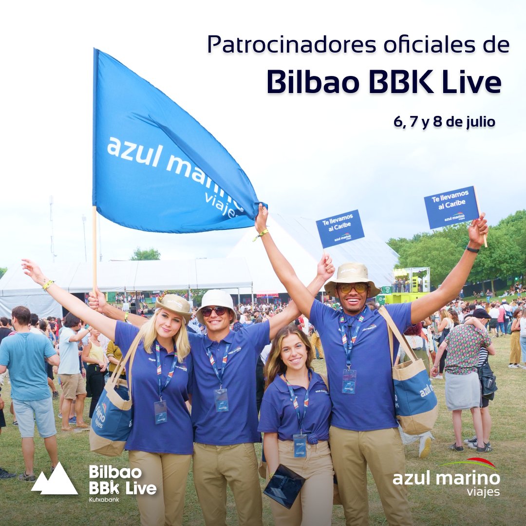 Azul Marino Viajes, patrocinador y agencia de viajes oficial del XV Bilbao BBK Live y del Festival de Cala Mijas