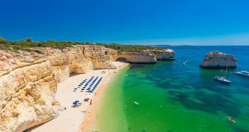 Praia da Marinha and Malhada do Baraco