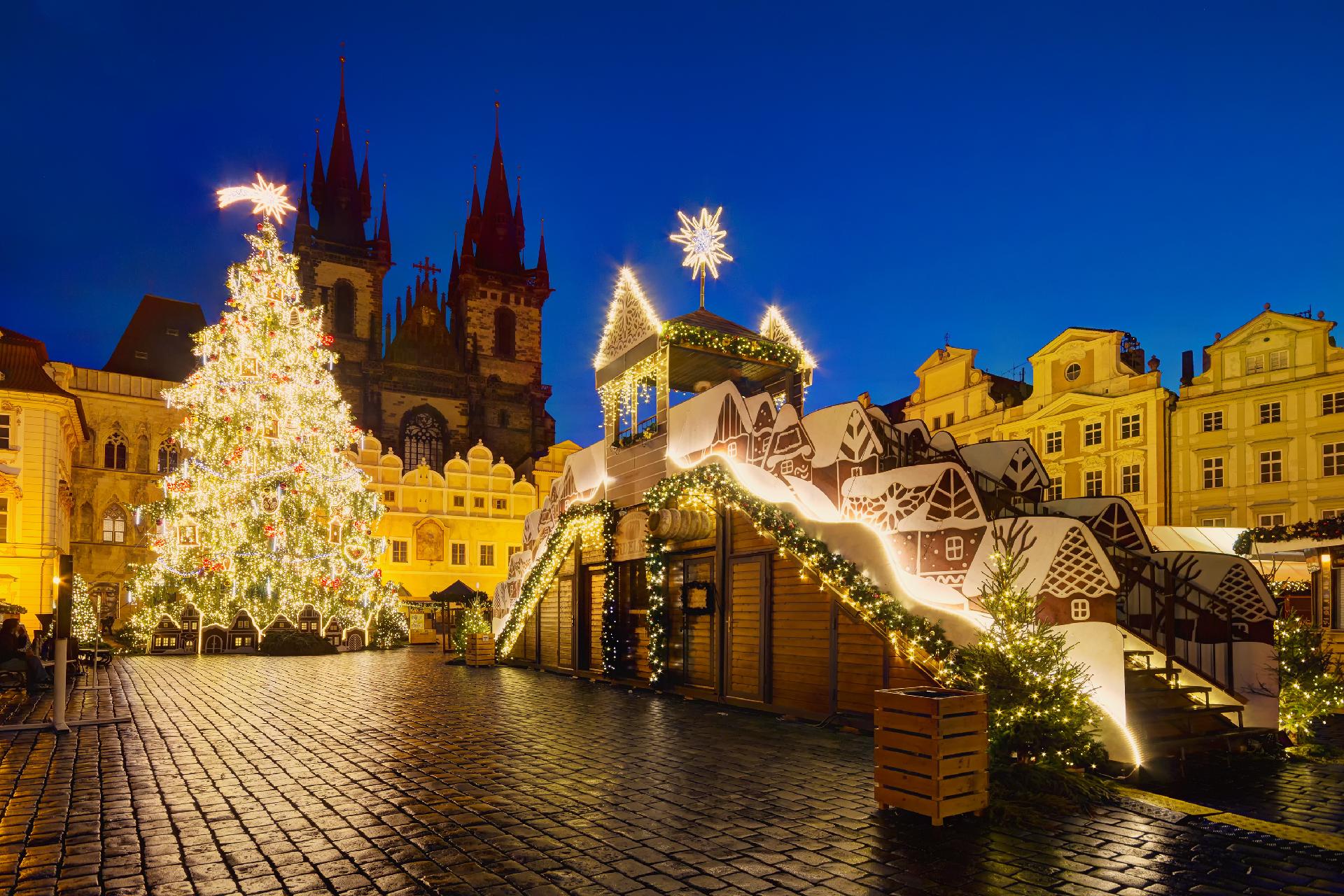 Mercado de navidad en Republica Checa